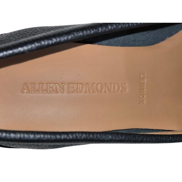 $355 Allen Edmonds LENNOX Venetian‎ Leather Loafer 8 D Black NEW